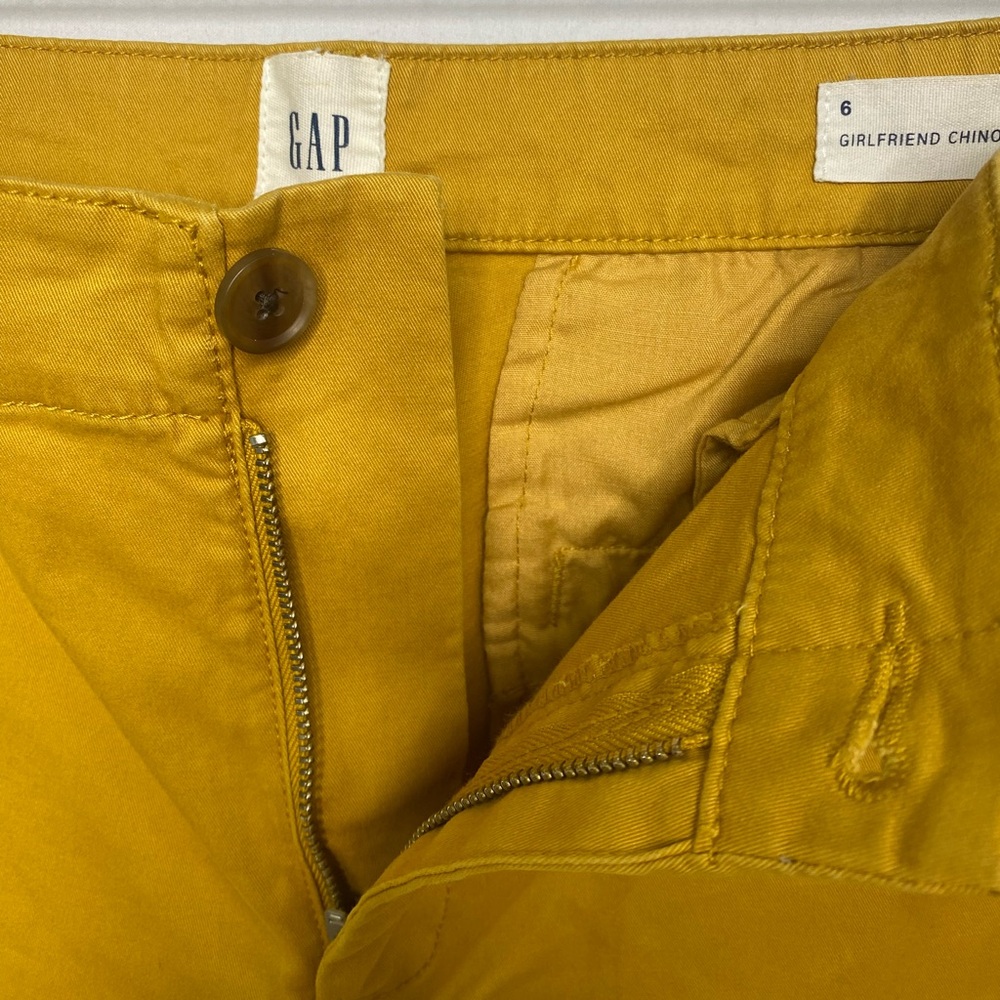 Gap chino pants, Size 6 ,Yellow Mustard color - Picture 7 of 7